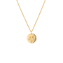 Birthflower Coin Necklace