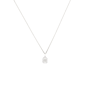 Tiny Pavé Initial Tag Ketting