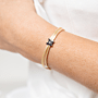 Initial Butterfly Cord Bracelet Set