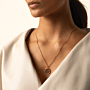 Chunky Initial Coin Ketting