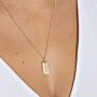 Monogram Tag Necklace