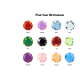  Birthstone & Heart Set 