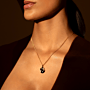 Brilliance Oval Initial Coin Necklace