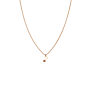 Single Letter + Birthstone Necklace