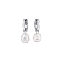 Grace Pearl Letter Earrings