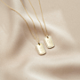 Pavé Monogram Tag Kette Deluxe