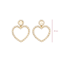 Pearl initial Heart Ohrringe