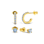 Birthstone Ohrring Set