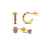Birthstone Ohrring Set