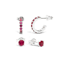 Birthstone Ohrring Set