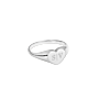  Initial Heart Signet Ring