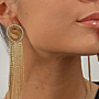 Serena Sparkle Letter Earrings