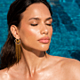 Serena Sparkle Letter Earrings