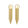 Serena Sparkle Letter Earrings