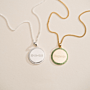 Pavé Birthstone Coin Ketting