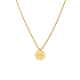 Star Initial Coin Necklace