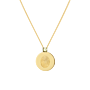 Birthstone Fingerprint Coin Necklace