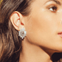 Sofia Sparkle Letter Earrings
