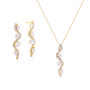 Sparkle Dust Ketting + Oorbellen Set