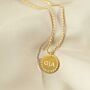 Star Initial Coin Necklace