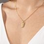 Tag necklace goud model