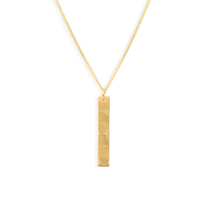 Men Bar Fingerprint Kette