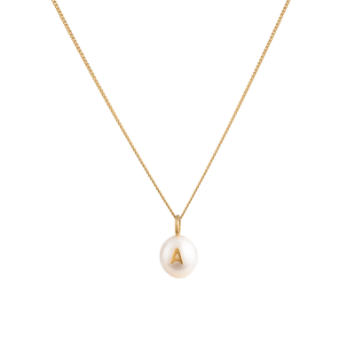 SS23 Delicate Pearl Letter Necklace