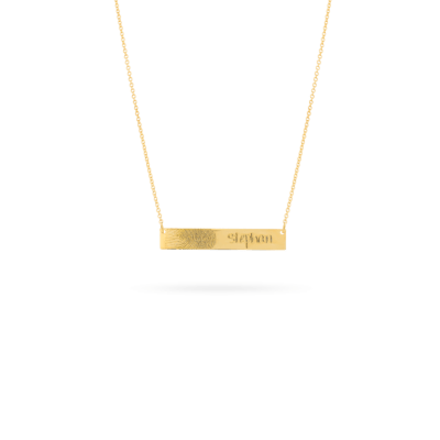 Fingerprint Bar Necklace