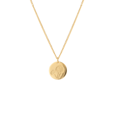 Birthflower Coin Kette