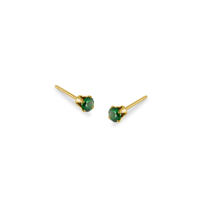 Bella birthstone studs Gold december