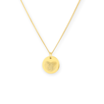 Mini Fingerprint Coin Kette