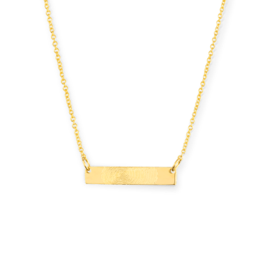 Mini Fingerprint Bar Necklace