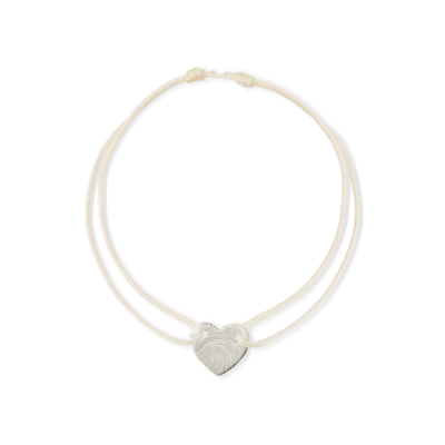 Hallie Heart Fingerprint Armband