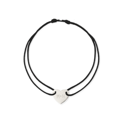 SS23 Hallie Heart Initial Bracelet