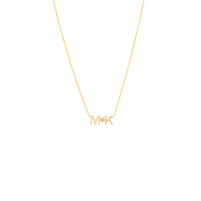 Letters + Diamond Necklace 