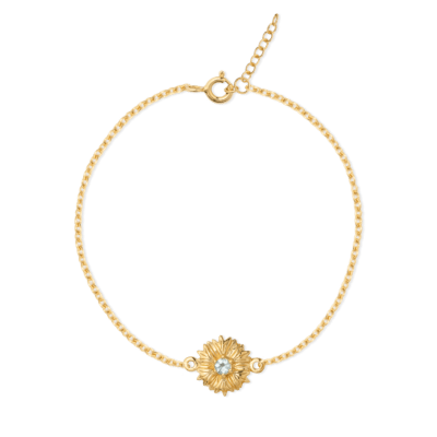 Malala Birthstone Cornflower Bracelet