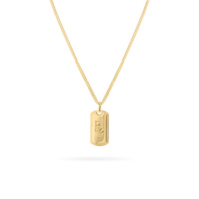 Monogram Tag Necklace