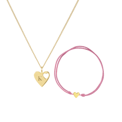 Connected Initial Heart Full Of Love