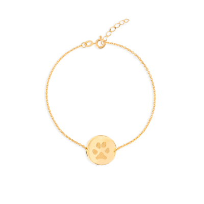 Paw Print Coin Armband
