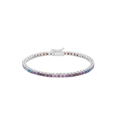 Rainbow Tennis Armband