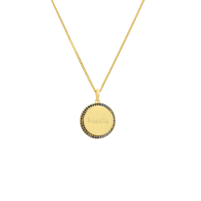 Pavé Birthstone Coin Kette