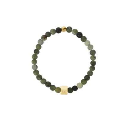 Mini Simon Beaded Initial Bracelet
