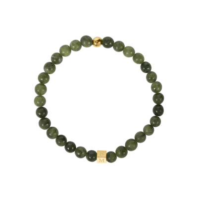 Men Beaded Initial Armband