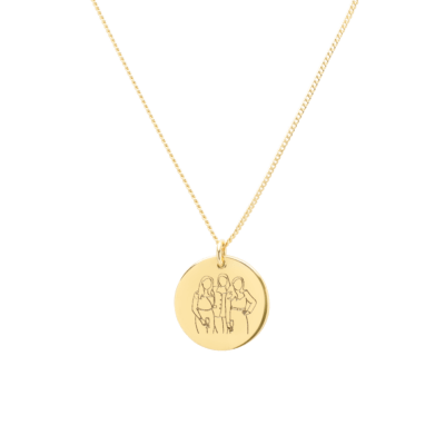 Photo Line Coin Necklace