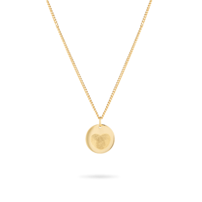 Fingerprint Coin Necklace