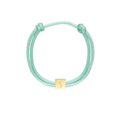 Kids Initial Cube Cord Armband