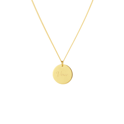 Birth Name Coin Necklace