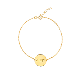 Initial coin deals bracelet