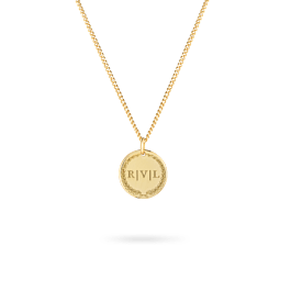 Double initial coin necklace sales