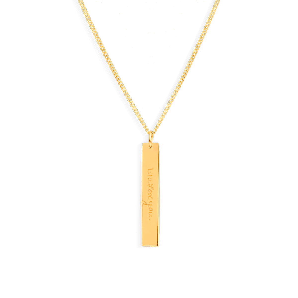 Men Bar Signature Ketting